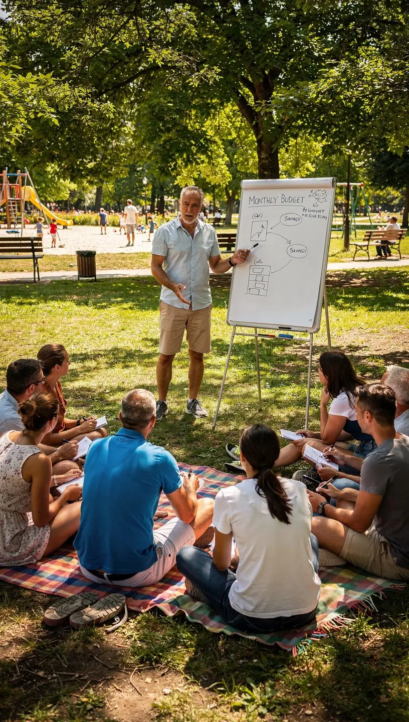 Egy pénzügyi tanácsadó, aki útmutatást ad egy ügyfélnek a költségvetés optimalizálásáról.
